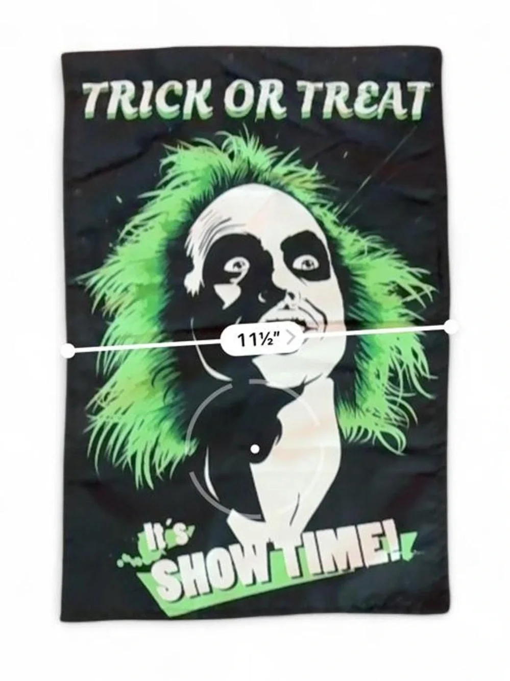 Beetlejuice Trick or Treat Halloween Flag